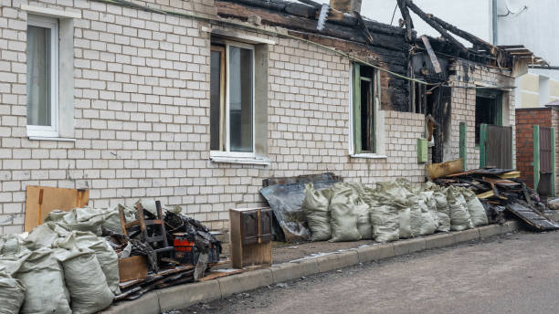 Professional Soot Cleanup technician working in Burlington, KY